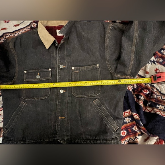 **Sold***Vintage Polo Ralph Lauren Dark Denim Jacket buffalo blanket line cordry - Picture 5 of 12